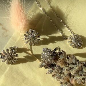 Sun Earrings 14k Gold Plated. Seen on Korean Actress 
Kim Ji-Won BRAND NEW